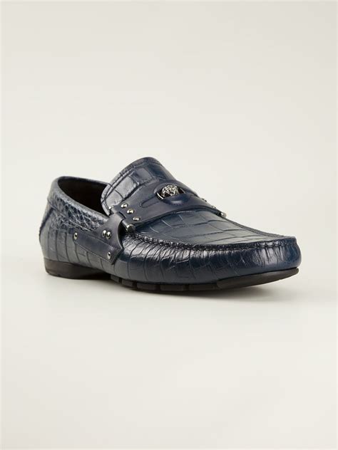 versace crocodile shoes|versace slippers for men.